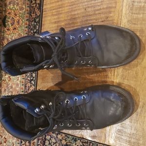 Motorcycle boots black 8.5